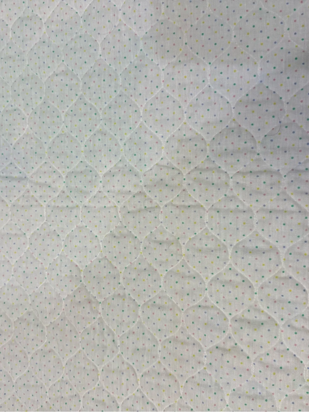 Vintage Baby Dinosaur Crib Quilt Blanket 44x34 Pink Satin Trim Nursery Decor